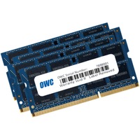 OWC 4x 8GB, 1600MHz, DDR3L, PC12800 módulo de memoria 32 GB 4 x 8 GB DDR3, Memoria RAM 1600MHz, DDR3L, PC12800, 32 GB, 4 x 8 GB, DDR3, 1600 MHz, 204-pin SO-DIMM, Azul