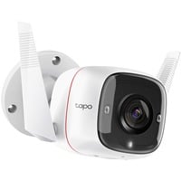 TP-Link Tapo TC65 cámara de vigilancia Bala (forma) Cámara de seguridad IP Exterior 2304 x 1296 Pixeles Techo/pared blanco/Negro, Cámara de seguridad IP, Exterior, Inalámbrico y alámbrico, Amazon Alexa & Google Assistant, CE, Techo/pared
