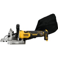 DEWALT Fresadora de espigas plana a batería DCW682NT, 18 Voltios, Esamblaje con galleta amarillo/Negro