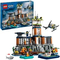 LEGO City Isla Prisión de la Policía, Juegos de construcción Juego de construcción, 7 año(s), Plástico, 980 pieza(s), 2,17 kg