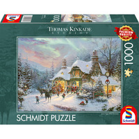 Schmidt Spiele Thomas Kinkade Studios: La noche de Santa antes de Navidad, Puzzle 