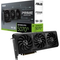 ASUS Prime -RTX5070TI-16G NVIDIA GeForce RTX 5070 Ti 16 GB GDDR7, Tarjeta gráfica GeForce RTX 5070 Ti, 16 GB, GDDR7, 256 bit, 7680 x 4320 Pixeles, PCI Express 5.0