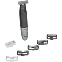 Braun XT5200 Negro, Plata Níquel-metal hidruro (NiMH), Cortapelo para barba negro/Plateado, Negro, Plata, Rectángulo, 1 mm, 5 mm, Barba, Cara, Batería