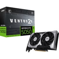 MSI GEFORCE RTX 5050 8G VENTUS 2X OC tarjeta gráfica NVIDIA 8 GB GDDR6 GeForce RTX 5050, 8 GB, GDDR6, 128 bit, 7680 x 4320 Pixeles, PCI Express x16 5.0