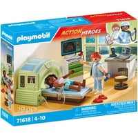 PLAYMOBIL Action Heroes Resonancia Magnética con Paciente, Juegos de construcción 
