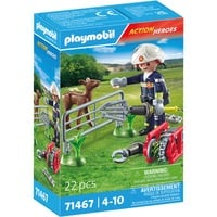 PLAYMOBIL City Action Rescate animal de bomberos, Juegos de construcción 