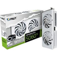 Palit GeForce RTX 5060 Ti OC WHITE 8GB, Tarjeta gráfica blanco