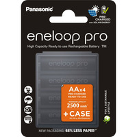 Panasonic Batería eneloop pro, Mignon AA 1,2V / 2.500mAh + Estuche 