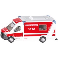 SIKU Mercedes-Benz Sprinter Miesen Type C Ambulance Modelo a escala de ambulancia Previamente montado 1:50, Automóvil de construcción rojo/blanco, Modelo a escala de ambulancia, Previamente montado, 1:50, Mercedes-Benz Sprinter, Cualquier género, Metal, Plástico
