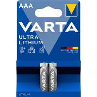 VARTA 06103 Batería de un solo uso AAA Litio Batería de un solo uso, AAA, Litio, 1,5 V, 2 pieza(s), 1100 mAh