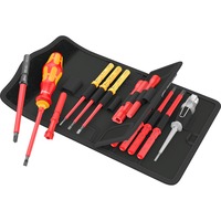Wera Kraftform Kompakt VDE 18 Universal 1 Tool Finder, 18 piezas, Destornillador rojo/Amarillo