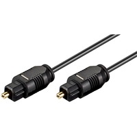 goobay AVK 216-050 0.5m 2.2mm cable de audio 0,5 m TOSLINK Negro negro, Macho, TOSLINK, Macho, 0,5 m, Negro