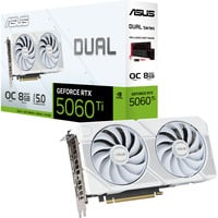 ASUS GeForce RTX 5060 Ti DUAL OC 8GB WHITE, Tarjeta gráfica blanco