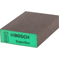 Bosch 2 608 901 180 soporte para lijado manual Grano extrafino Bloque de lijado, Esponja de lijado verde, Grano extrafino, Bloque de lijado, Marrón, Verde, Madera, Eliminación de pintura, 69 mm
