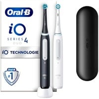 Braun Oral-B iO Series 4 Duo, Cepillo de dientes eléctrico negro/blanco