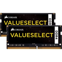 Corsair ValueSelect ValueSelect 16GB DDR4-2133 módulo de memoria 2 x 8 GB 2133 MHz, Memoria RAM negro, 16 GB, 2 x 8 GB, DDR4, 2133 MHz, 260-pin SO-DIMM