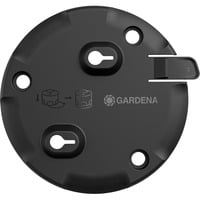 GARDENA Placa de montaje AquaPrecise, sobre el suelo, Soporte negro
