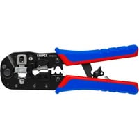 KNIPEX Pinza de engaste para conectores Western, Crimpadora azul/Rojo