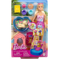 Mattel Barbie Perrito Fiesta en la Piscina - Aloha Rubia, Muñecos 