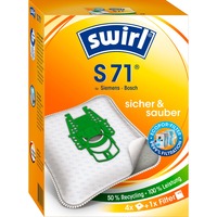 Swirl S 71 Accesorios y suministros de vacío, Bolsas de aspiradora Naranja, Blanco, Siemens, Bosch, Caja, 4 pieza(s), 1 pieza(s)