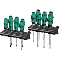 Wera Kraftform Big Pack 300, Destornillador negro/Verde, 190 mm, 50 mm, Negro / Azul