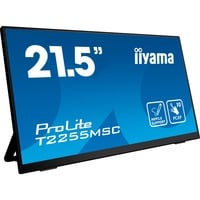 iiyama ProLite T2255MSC-B1 pantalla para PC 54,6 cm (21.5") 1920 x 1080 Pixeles Full HD LCD Pantalla táctil Negro, Monitor LED negro, 54,6 cm (21.5"), 1920 x 1080 Pixeles, Full HD, LCD, 5 ms, Negro