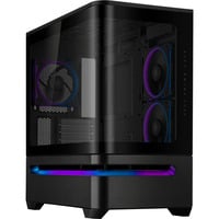 ASUS PRIME AP202 ARGB Midi Tower Negro, Cajas de torre negro, Midi Tower, PC, Negro, micro ATX, Mini-ITX, Multi, 17,5 cm