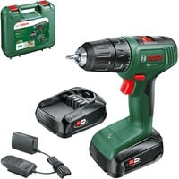 Bosch EasyDrill 18V-40 1630 RPM Sin llave 1,3 kg Negro, Verde, Taladro/destornillador verde/Negro, Taladro de pistola, Sin llave, Sin escobillas, Negro, Verde, 1,3 cm, 1630 RPM
