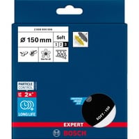 Bosch Expert 2 608 900 006 disco de afilar Plato de apoyo de disco lijador, Plato lijador negro, Plato de apoyo de disco lijador, GET 75-150, GEX 34-150, GEX 40-150 Professional, 3M, DeWalt, Dynabrade, Festool, Makita, Mirka,..., Negro, Plata, Alrededor, 15 cm, 1 pieza(s)
