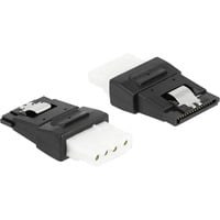 DeLOCK Adaptador ATX 4 pines hembra a SATA 15 pines hembra negro