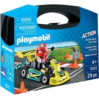 PLAYMOBIL Go-Kart Racer Carry Case, Juegos de construcción Figura de juguete, 5 año(s), Plástico, 29 pieza(s), 298,15 g