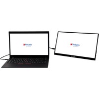 Verbatim 49591 pantalla para PC 35,6 cm (14") 1920 x 1080 Pixeles Full HD LCD Pantalla táctil Negro, Monitor LED negro, 35,6 cm (14"), 1920 x 1080 Pixeles, Full HD, LCD, 6 ms, Negro