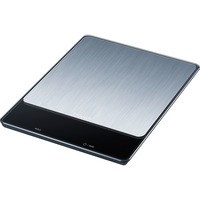 Beurer Báscula de cocina KS 34 XL acero inoxidable Comfort, Balanza de cocina acero fino/Negro