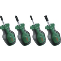 Bosch Juego de destornilladores cortos, 4 piezas verde/Negro