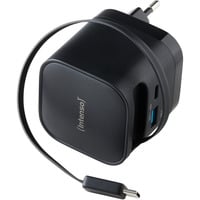 Intenso Adaptador de corriente W65ACIC GaN, Cargador negro