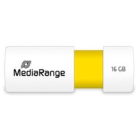 MediaRange Color Edition 16 GB, Lápiz USB blanco/Amarillo