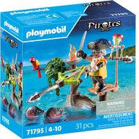 PLAYMOBIL Piratas Pirata con ballesta, Juegos de construcción 