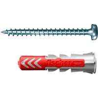 fischer Taco DUOPOWER 6x30 S PH TX, Pasador gris claro/Rojo