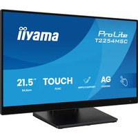 iiyama T2254MSC-B2AG pantalla para PC 54,6 cm (21.5") 1920 x 1080 Pixeles Full HD LED Pantalla táctil Negro, Monitor LED negro (mate), 54,6 cm (21.5"), 1920 x 1080 Pixeles, Full HD, LED, 4 ms, Negro