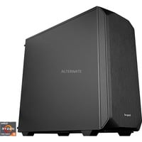ALTERNATE AGP-SILENT-AMD-002, Gaming-PC negro/Transparente