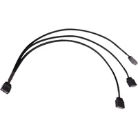 Alphacool Divisor en Y aRGB 3 pines a 3x 3 pines, 30 cm, Cable Y negro