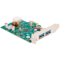 DeLOCK Tarjeta PCIe x1 a 1x USB-C PD 30W ext. + 2 USB 3.2 Gen 1 ext., Controlador USB 
