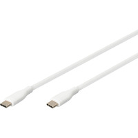 Digitus Cable de conexión de silicona USB 2.0 USB-C > USB-C blanco