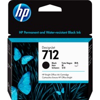 HP Cartucho de Tinta DesignJet 712 negro de 80 ml Alto rendimiento (XL), Tinta a base de pigmentos, 80 ml, 1 pieza(s), Pack individual