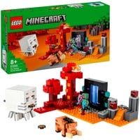 LEGO La Emboscada en el Portal del Nether, Juegos de construcción Juego de construcción, 8 año(s), Plástico, 352 pieza(s), 559 g