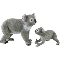 Schleich Vida Salvaje Koala Mother and Baby, Muñecos 3 año(s), Verde, Gris