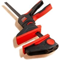BESSEY Abrazadera de una mano con mango giratorio EZ360-60, Gato negro/Rojo