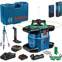 Bosch GRL 650 CHVG Nivel giratorio 70 m 500-540 nm (< 10mW), Láser rotativo azul, 70 m, 1,5 mm/m, 360°, 650 m, 600 RPM, Horizontal/Vertical