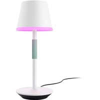 Philips Hue Lámpara de mesa portátil Hue Go blanco, Philips Hue White and Color ambiance Lámpara de mesa portátil Hue Go, Lámpara de mesa inteligente, Bluetooth, Blanco, LED, Metal, Bombilla(s) no reemplazable(s)