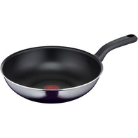 Tefal Resist D5261932 cacerola Sartén para wok/sofrito Alrededor, Pan negro, Alrededor, Sartén para wok/sofrito, Negro, Titanio, 175 °C, Aluminio